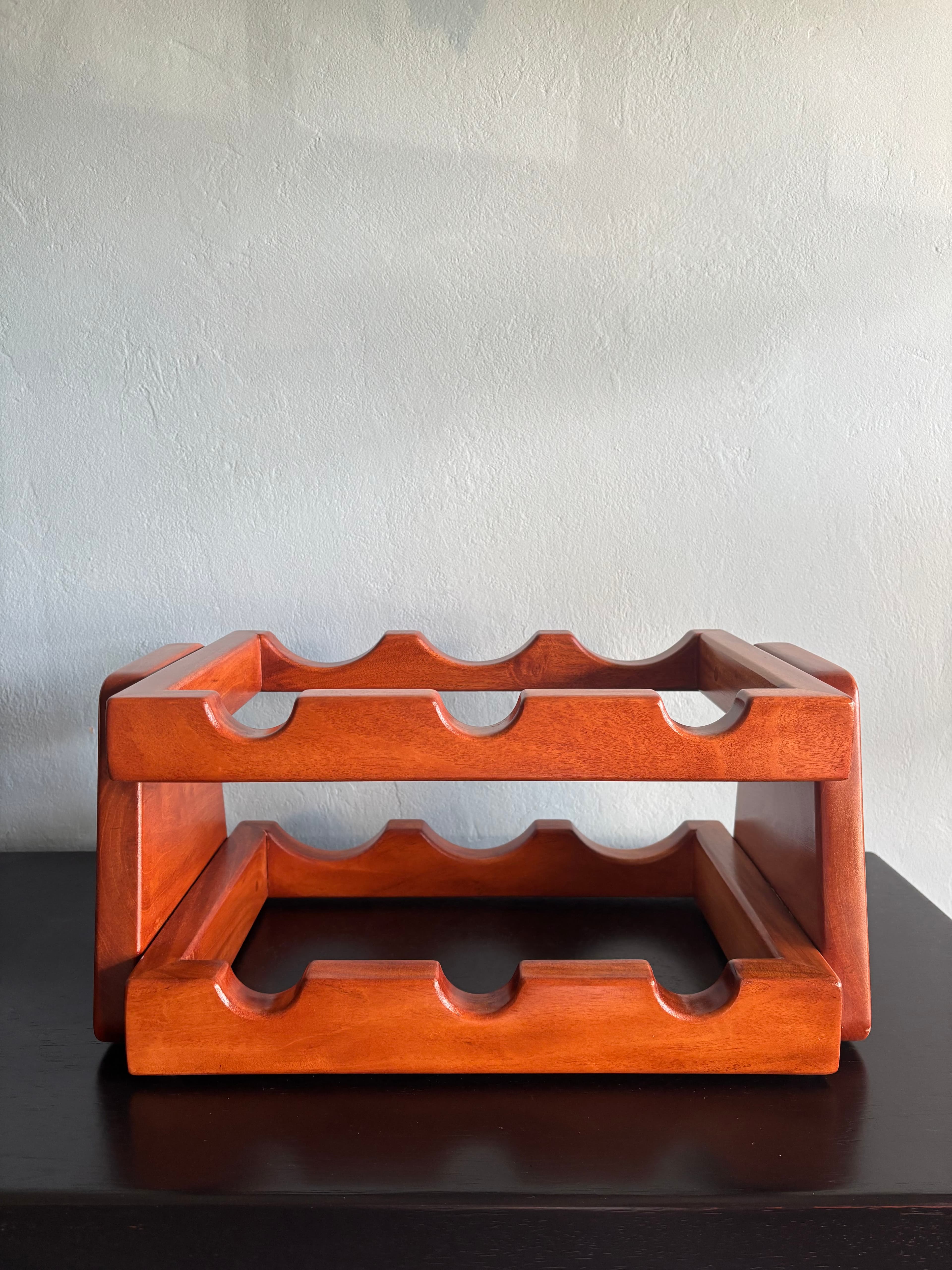Mahogany wine rack